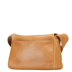 サルヴァトーレフェラガモ ガンチーニ ショルダーバッグ ブラウン レザー レディース Salvatore Ferragamo 【中古】