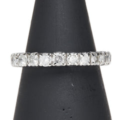 Pt900 プラチナ ダイヤ1.00ct 一文字 エタニティ リング 指輪 レディース 9号 【中古】