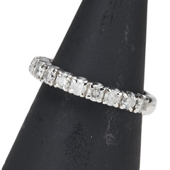 Pt900 プラチナ ダイヤ1.00ct 一文字 エタニティ リング 指輪 レディース 9号 【中古】