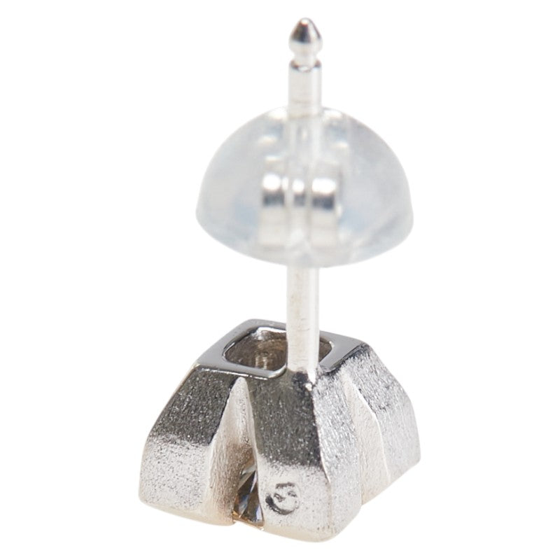 K18WG ホワイトゴールド ダイヤ0.40ct スタッドピアス レディース 【中古】
