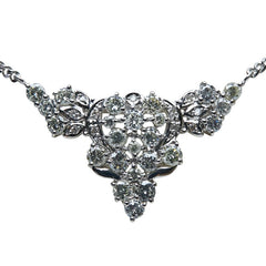 Pt850 プラチナ Pt900 プラチナ ダイヤ2.00ct ネックレス レディース 【中古】