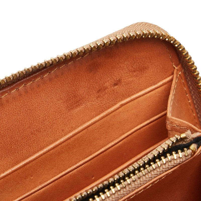 トリーバーチ L字ファスナー 長財布 ブラウン ブラック エナメル レザー レディース Tory Burch 【中古】