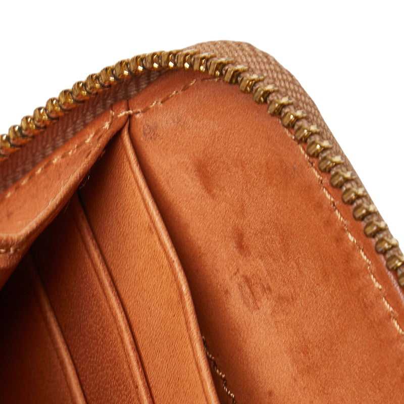 トリーバーチ L字ファスナー 長財布 ブラウン ブラック エナメル レザー レディース Tory Burch 【中古】