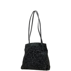 ジバンシー 花柄 ジャガード ショルダーバッグ ブラック キャンバス レザー レディース Givenchy 【中古】