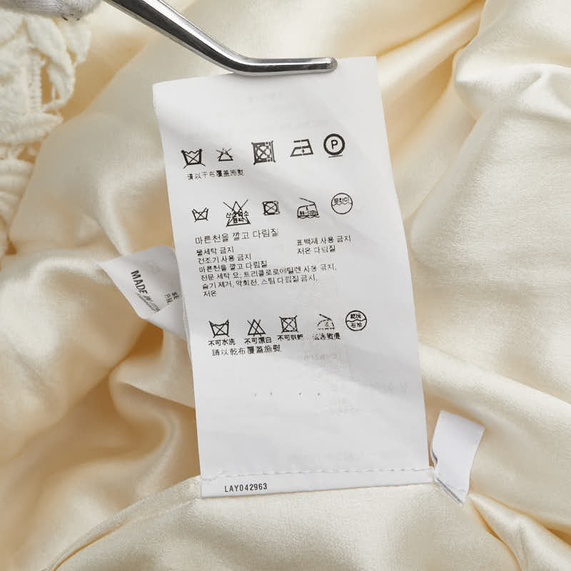 プラダ レース 花柄 ノースリーブワンピース サイズ：38 ホワイト コットン レディース PRADA 【中古】