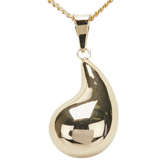 K18YG イエローゴールド 雫 モチーフ ネックレス レディース 【中古】