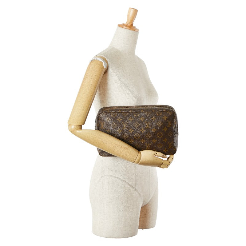ルイ ヴィトン モノグラム トゥルーストワレット 28 セカンドバッグ クラッチバッグ M47522 ブラウン PVC レディース LOUIS VUITTON 【中古】