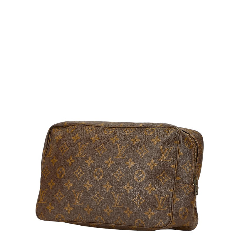 ルイ ヴィトン モノグラム トゥルーストワレット 28 セカンドバッグ クラッチバッグ M47522 ブラウン PVC レディース LOUIS VUITTON 【中古】