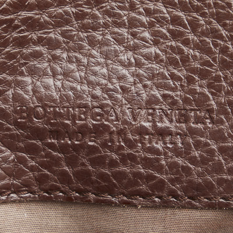 ボッテガヴェネタ イントレチャート ビジネスバッグ ブリーフケース ブラウン レザー メンズ BOTTEGAVENETA 【中古】