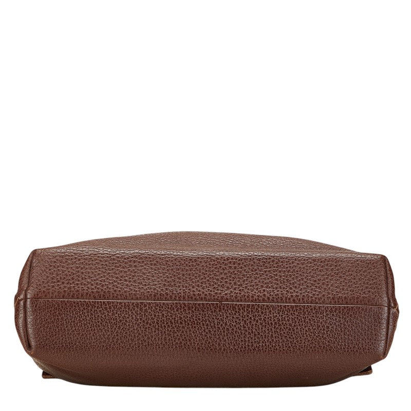 ボッテガヴェネタ イントレチャート ビジネスバッグ ブリーフケース ブラウン レザー メンズ BOTTEGAVENETA 【中古】