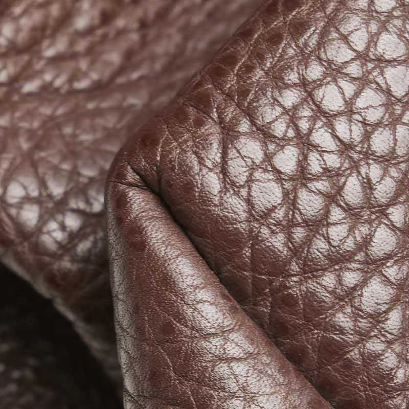 ボッテガヴェネタ イントレチャート ビジネスバッグ ブリーフケース ブラウン レザー メンズ BOTTEGAVENETA 【中古】