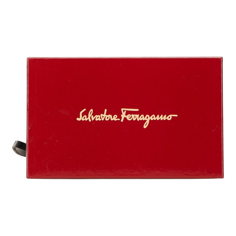 サルヴァトーレフェラガモ ガンチーニ ワンショルダーバッグ ポーチ AU-21-2306 ブラック レザー レディース Salvatore Ferragamo 【中古】