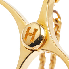 エルメス フィルー 手袋ホルダー グローブホルダー ゴールド メッキ レディース HERMES 【中古】