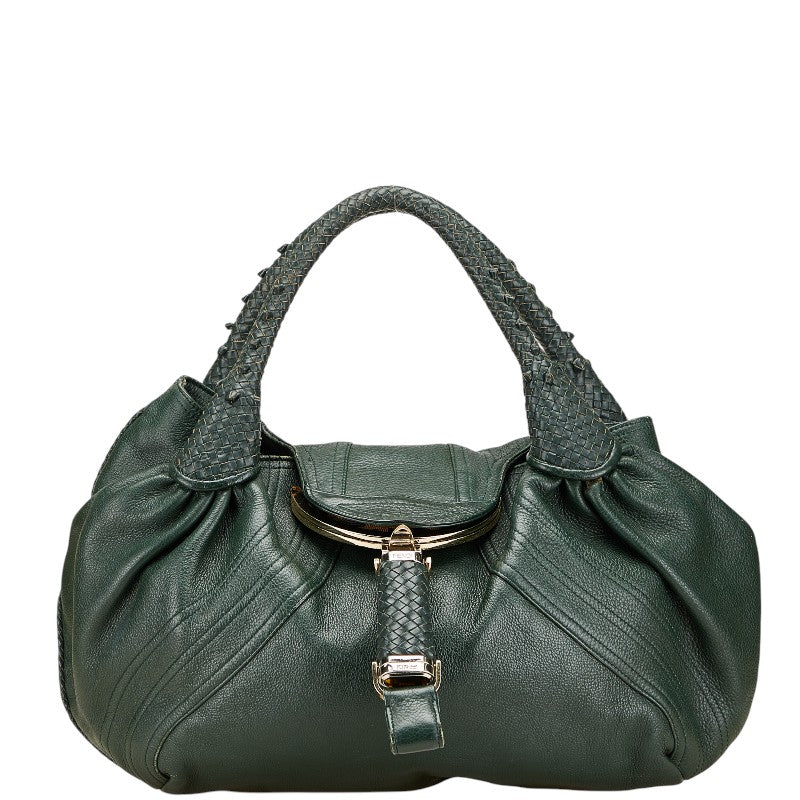 フェンディ スパイバッグ ハンドバッグ 8BR511 グリーン レザー レディース FENDI 【中古】