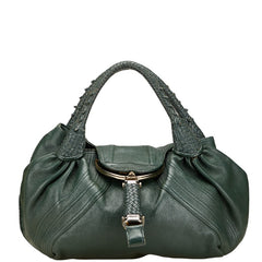 フェンディ スパイバッグ ハンドバッグ 8BR511 グリーン レザー レディース FENDI 【中古】