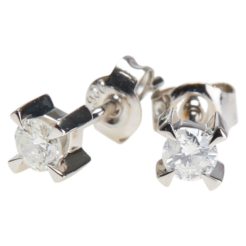 Pt900 プラチナ ダイヤ0.30ct スタッドピアス レディース 【中古】