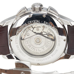 ハミルトン ジャズマスター 腕時計 H326160 自動巻き ブラック文字盤 ステンレススチール レザー メンズ HAMILTON 【中古】