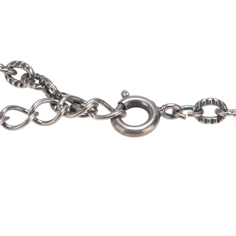 ヴァレンティノ クロス 十字架 モチーフ ビジュー ネックレス シルバー マルチカラー メタル メンズ VALENTINO 【中古】
