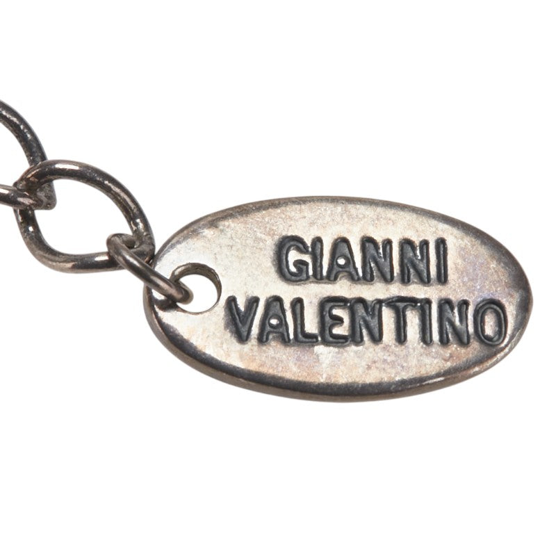 ヴァレンティノ クロス 十字架 モチーフ ビジュー ネックレス シルバー マルチカラー メタル メンズ VALENTINO 【中古】