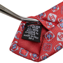 シャネル ココマーク カメリア モチーフ ネクタイ ピンク ブルー シルク メンズ CHANEL 【中古】