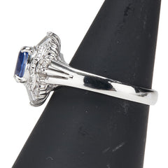 Pt900 プラチナ サファイア1.699ct ダイヤ0.67ct リング 指輪 レディース 14.5号 【中古】