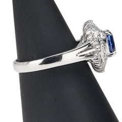 Pt900 プラチナ サファイア1.699ct ダイヤ0.67ct リング 指輪 レディース 14.5号 【中古】