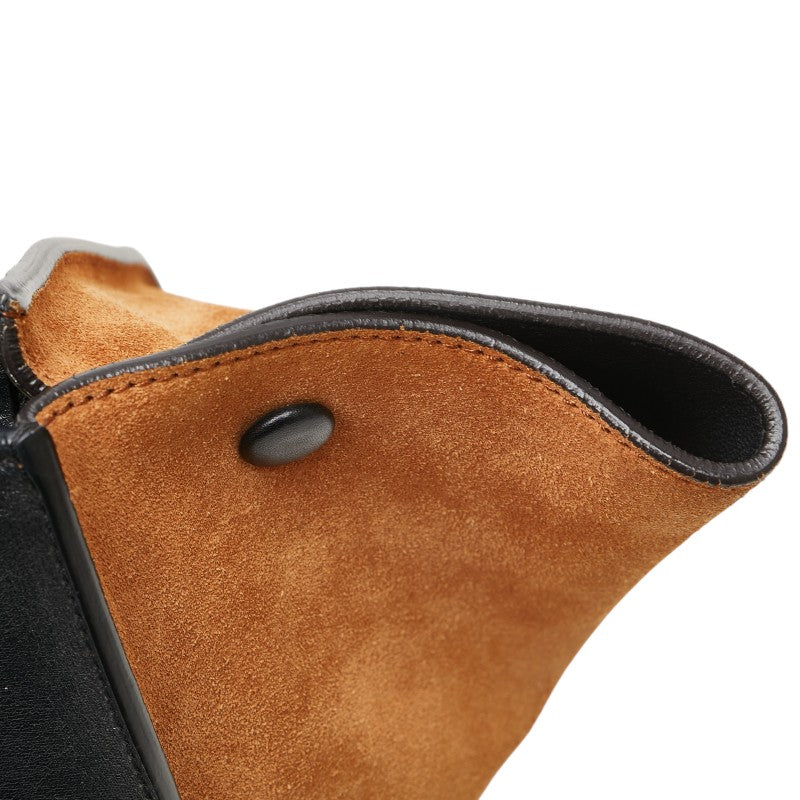 セリーヌ トラペーズ ハンドバッグ ショルダーバッグ 2WAY ブラック ブラウン レザー パイソン レディース CELINE 【中古】