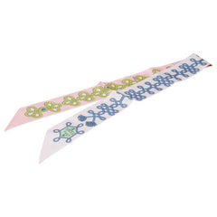 エルメス ツイリー Galons et Brandebourgs 飾緒とブランデンブルク飾り スカーフ ピンク マルチカラー レディース HERMES 【中古】