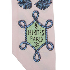 エルメス ツイリー Galons et Brandebourgs 飾緒とブランデンブルク飾り スカーフ ピンク マルチカラー レディース HERMES 【中古】