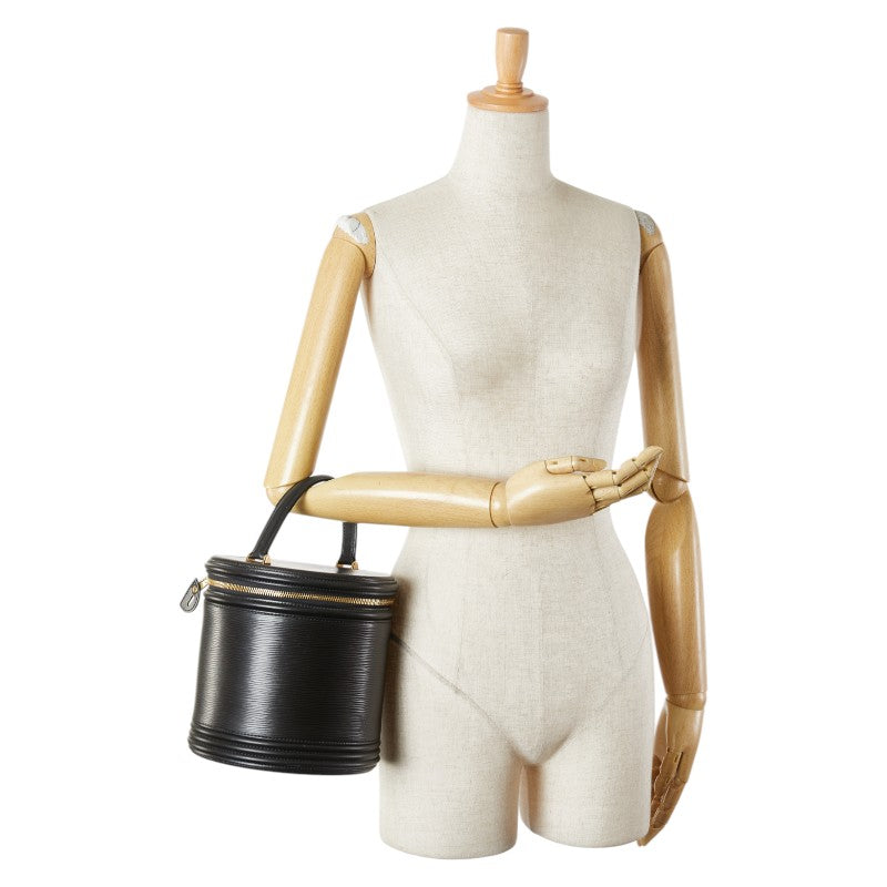 ルイ ヴィトン エピ カンヌ ハンドバッグ バニティバッグ M48032 ノワール ブラック レザー レディース LOUIS VUITTON 【中古】