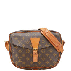 ルイ ヴィトン モノグラム ジュヌフィーユMM 斜め掛け ショルダーバッグ M51226 ブラウン PVC レザー レディース LOUIS VUITTON 【中古】