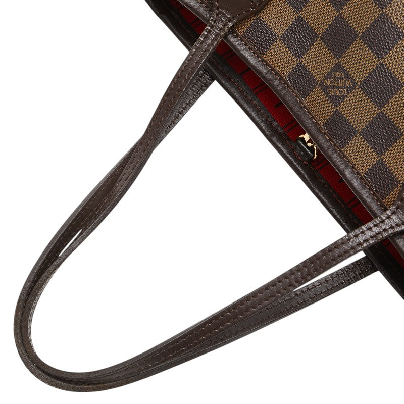 ルイ ヴィトン ダミエ ネヴァーフルPM ハンドバッグ トートバッグ N51109 ブラウン PVC レザー レディース LOUIS VUITTON 【中古】