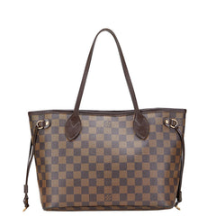 ルイ ヴィトン ダミエ ネヴァーフルPM ハンドバッグ トートバッグ N51109 ブラウン PVC レザー レディース LOUIS VUITTON 【中古】