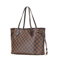 ルイ ヴィトン ダミエ ネヴァーフルPM ハンドバッグ トートバッグ N51109 ブラウン PVC レザー レディース LOUIS VUITTON 【中古】