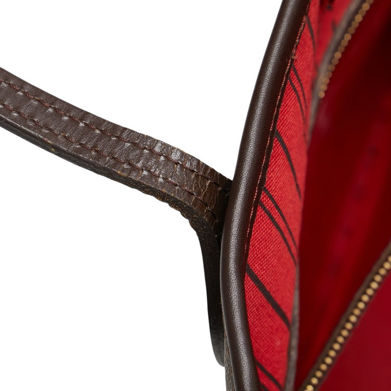 ルイ ヴィトン ダミエ ネヴァーフルPM ハンドバッグ トートバッグ N51109 ブラウン PVC レザー レディース LOUIS VUITTON 【中古】