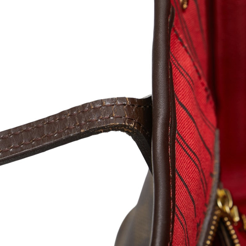 ルイ ヴィトン ダミエ ネヴァーフルPM ハンドバッグ トートバッグ N51109 ブラウン PVC レザー レディース LOUIS VUITTON 【中古】