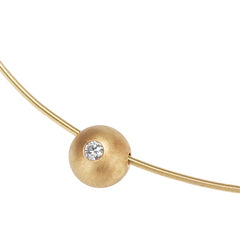 K18YG イエローゴールド ダイヤ0.18ct 1P ペンダントネックレス レディース 【中古】