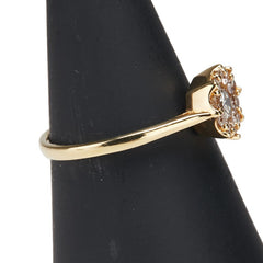 K18YG イエローゴールド ダイヤ0.50ct リング 指輪 レディース 12号 【中古】