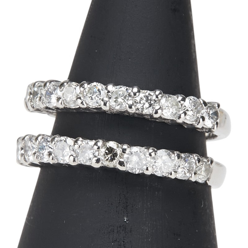 Pt900 プラチナ ダイヤ1.00ct リング 指輪 レディース 9号 【中古】