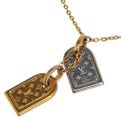 ルイ ヴィトン ブレスレット ナノグラム ブレスレット M63142 ゴールド シルバー メッキ レディース LOUIS VUITTON 【中古】