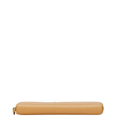 プラダ ロゴ 長財布 1ML506 ベージュ サフィアーノレザー レディース PRADA 【中古】