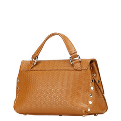 ザネラート ポスティーナ ショルダーバッグ ハンドバッグ 2WAY ブラウン レザー レディース ZANELLATO 【中古】