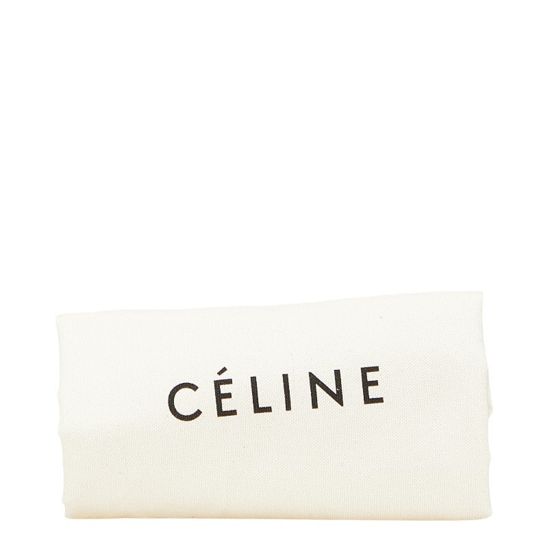 セリーヌ ラゲージ マイクロショッパー ハンドバッグ ベージュ ブラウン ブラック レザー スウェード レディース CELINE 【中古】