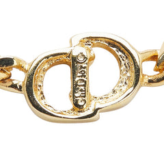 ディオール CDロゴ チェーン ネックレス ゴールド メッキ レディース Dior 【中古】