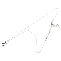 ディオール CDロゴ ネックレス シルバー メタル レディース Dior 【中古】