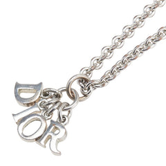 ディオール Diorロゴ ネックレス シルバー メタル レディース Dior 【中古】