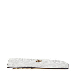 クリスチャンルブタン パンチング 小銭入れ カードケース ホワイト レザー レディース Christian Louboutin 【中古】