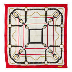 カルティエ 総柄 スカーフ レッド マルチカラー レディース CARTIER 【中古】