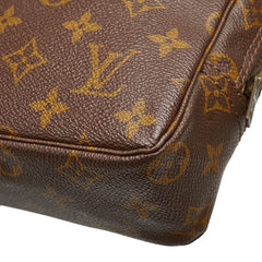 ルイ ヴィトン モノグラム トゥルース トワレット23 セカンドバッグ クラッチバッグ M47524 ブラウン PVC レザー レディース LOUIS VUITTON 【中古】