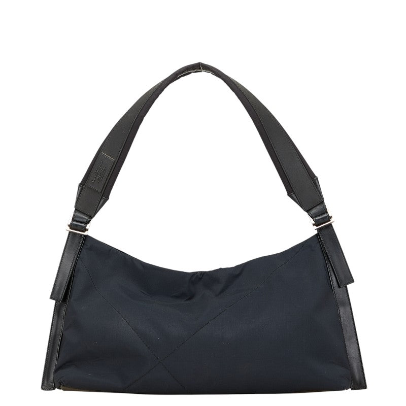 サルヴァトーレフェラガモ スポーツ ワンショルダーバッグ ハンドバッグ ブラック ナイロン レザー レディース Salvatore Ferragamo 【中古】